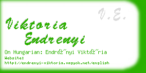 viktoria endrenyi business card